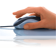 click-procedures Picture of a hand hovering over a computer mouse.
