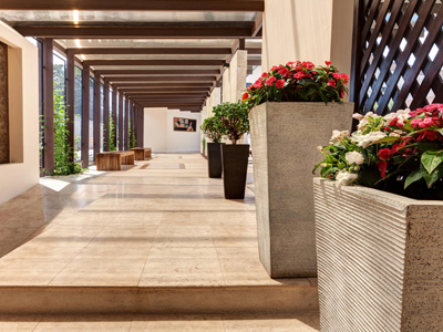 Picture of a walkway at the Costa Rica Medical Center Inn, San Jose, Costa Rica.