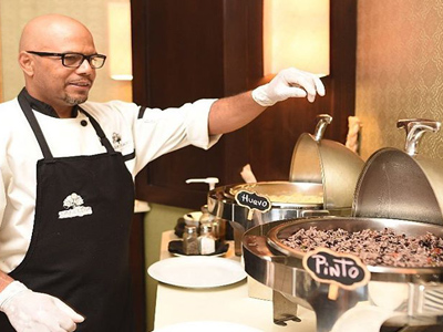 Picture of food being prepared at the Costa Rica Medical Center Inn, San Jose, Costa Rica.